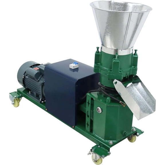 4 Rollers Chicken Feed Pellet Mill Machine 10mm Animal Feed Pellet Machine Making Feeds Pelletizer 220V