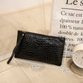 thumbnail image 3 of ZTTD Fashion Women Artificial Leather Solid Color Underarm Bag Phone Bag Envelope Bag Purse Clutch Bag, 3 of 5