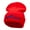 Red, variant on French Rooster Embroidered 12 Inch Long Knitted Beanie - Black OSFM