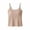 Khaki, variant on Tqcoqu Plus Size Tank Tops with Built in Bras for Women Spaghetti Strap Camisole Casual Padded Sleeveless Ribbed Shirts,Black,Women's M-XXXXL
