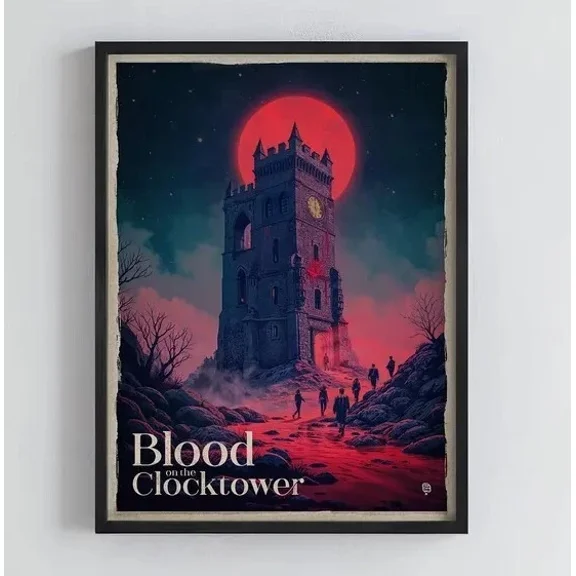 Kna Prints - Blood On The Clocktower Poster For Home Decor, Living Room, Bedroom, Office, UNFRAMED-8x12