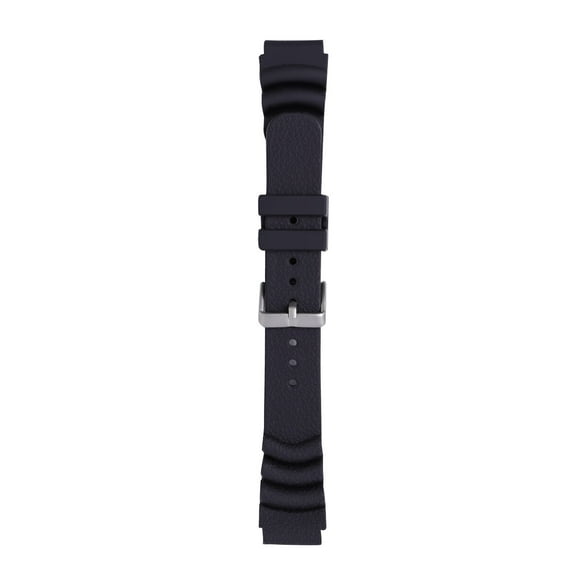 Worgeous Stylish Waterproof Silicone Watch Band Durable 24mm Watch Strap Watch Wristband for Replacement (Black)