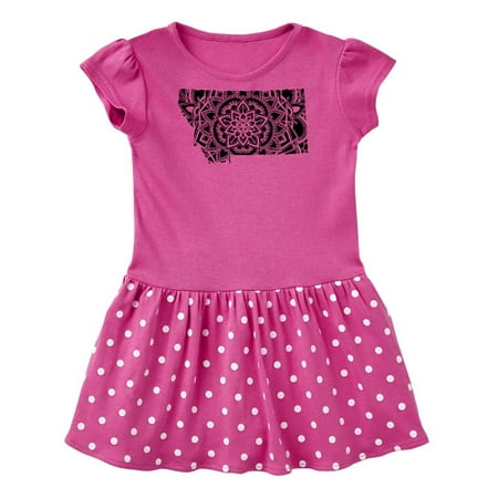 

Inktastic Montana Silhouette Mandala Gift Baby Girl Dress