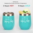 thumbnail image 2 of Grandma Gift-Gigi''s Sippy Cup Wine Tumbler with Lid and Straw, Gifts for Grandma Gigi Grandmother Mother''s Day Birthday Christmas , Insulated Stainless Steel Wine Tumbler (12Oz, Mint), 2 of 6