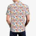 thumbnail image 4 of Balery Floral Ditsy Printed Men’s Short Sleeve Polo Shirt, Midweight Men's Shirt,Golf Polo shirts -XX-Large, 4 of 9