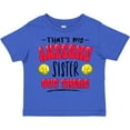thumbnail image 3 of Inktastic That's My Awesome Sister out There with Softballs Boys or Girls Toddler T-Shirt, 3 of 5