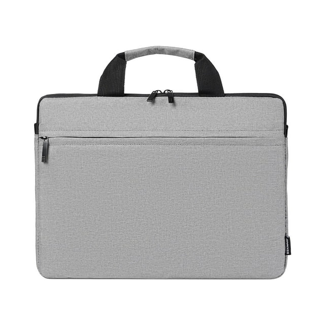 Housse d'Ordinateur Portable 15,6 Pouces Sac Portable 15,6 Pouces Sac Fourre-Tout Cadeau Housse d'Ordinateur Portable Sac de Transport Sac de Transport Imperméable Sac à Main Gris Noir Sac Fourre-Tout Sac Cadeau Rangement