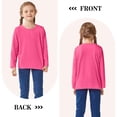 thumbnail image 6 of Cooraby 5 Pack Girls' Long Sleeve Tees Kids T-Shirts Soft Toddler Girls Crewneck T-Shirts, 6 of 9