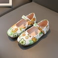 thumbnail image 2 of aDJFDGT Girls Sandals Size 10 Little Girls Fashion Summer Children Sandals Girls Casual Shoes Flat Bottom Lightweight Colorful Flower Pattern Hook Loop, 2 of 6
