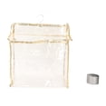 thumbnail image 1 of Bolsa De Cosméticos Transparente Para Colgar En El Baño, Bolsa De Maquillaje Transparente Con Gancho De Metal Resistente Al Agua, Botón A Presión De PVC, Resistente Al óxido, ANGGREK Bathroom Hanging Clear Cosmetic Bag, 1 of 8