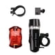 thumbnail image 2 of Juego de 2 luces LED de 5 luces delanteras y traseras para bicicleta con asiento de fijación, 2 of 8