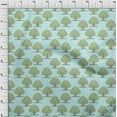 thumbnail image 3 of oneOone Silk Tabby Baby Blue Fabric Floral & Flying Swan Block Fabric For Sewing Printed Craft Fabric By The Yard 42 Inch Wide, 3 of 4