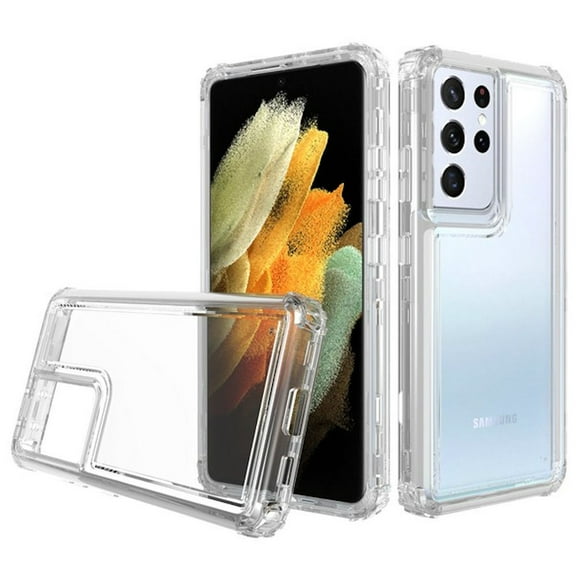 Atomic Shockproof Hybrid Case for Samsung Galaxy S21 Ultra 5G - Clear