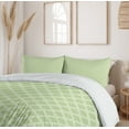 thumbnail image 6 of Ambesonne Geometric Duvet Cover Set, Green Quatrefoil Shapes, 2-Calking, Pastel Green, 6 of 7