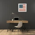 thumbnail image 3 of Brown, David Carter 20x20 White Modern Wood Framed Museum Art Print Titled - Americana Quilt IV, 3 of 4