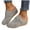 Light Gray, variant on Women's Platform Clogs Slip On Backless Mules Wide Width Closed Toe Wedge Sandals Comfortable Non Slip Walking Shoes White Size 8