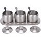 thumbnail image 5 of Stainless Steel Seasoning Box, Condiment Spice Jar Set, Sugar Salt Pepper Storage Organizers, Condiment Cruet Bottles with Lids and Spoon, 5 of 5