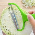 thumbnail image 2 of Vegetable Peeler Large Peelers for Kitchen, Y Wide Veggie Shredder for Cabbage Lettuce Julienne, Swivel Stainless Steel Blades Big Size Graters, Peelers and Slicers, 2 of 3