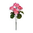 thumbnail image 2 of Artificial Geraniums Faux Flowers UV Resistant Realistic Bouquet for Garden Patio Porch Window Box Hanging Basket Home Wedding Party Decorations, 2 of 7