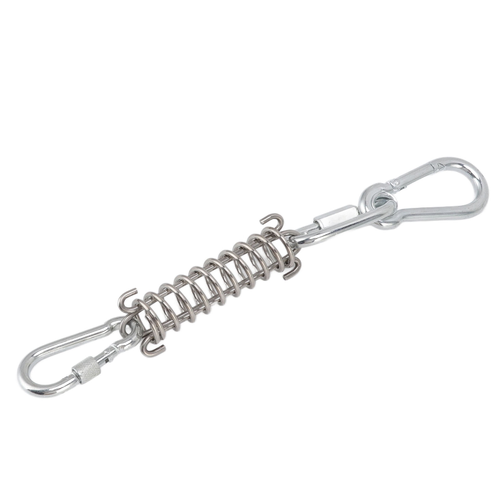 Spring Pole Dog Leash Toy Stainless Steel Spring Cotton Rope Outdoor Bungee Hanging Toy, Interactive Hanging Bungee Dog Toy Suitable for Medium And Large Dogs 5 Meters