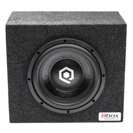 Atrend - 10" Single Subwoofer Enclosure for Most Hatchbacks - Charcoal