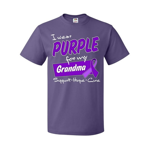 Inktastic I Wear Purple for my Grandma-Support, Hope, Cure T-Shirt
