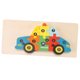 thumbnail image 5 of Rompecabezas de madera Sunnimix para niños pequeños 1-3 Vehículos Coche de policía, 5 of 8