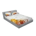 thumbnail image 2 of Ambesonne Grey Fitted Sheet & Pillow Sham Set, Street Sport Passion, Full, Charcoal Orange, 2 of 2