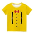 thumbnail image 4 of Niño Pequeño Camisa de Pascua Chico Manga Corta Camiseta Gráfica Cuello Redondo Crop Top para 3-14 Años Niñas Y Chico, 4 of 6