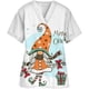 thumbnail image 5 of Blusas de algodón con cuello en V y estampado navideño para mujer y hombre, uniforme médico, uniforme de trabajo para cirujanos, blusas de médico y enfermera, 5 of 5