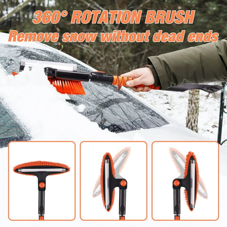 Joraky 3-in-1 Extendable 31 to 40 Car Snow Ice Scraper and Snow