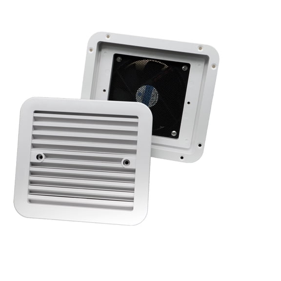 12V RV White Side Air Vent Ventilation Exhaust Fan Silent Wind For Trailer Caravan Motorhome Boat Marine Yacht Car Accessories ,Easy to Install