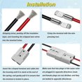 thumbnail image 5 of 2 Pack 6-10 Gauge 12V to 36V Battery Quick Connect/Disconnect with Mounting Bracket 50A Wire Harness Plug Connector Kit, 5 of 5