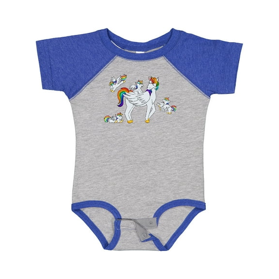 Inktastic Cute Unicorn Family Boys or Girls Baby Bodysuit