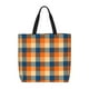 thumbnail image 1 of Easygdp Warm Orange Plaid Bolsa Tote para Mujer, Bolso de Hombro para Trabajo, Playa, Viajes, Compras y Supermercado, 1 of 7