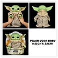 thumbnail image 1 of Disney Anime Star Wars Mandalorian The Child Yoda Grogu Baby speaking Plush Toy con sonidos de personajes y accesorios voicable Gong Bohan LED, 1 of 2