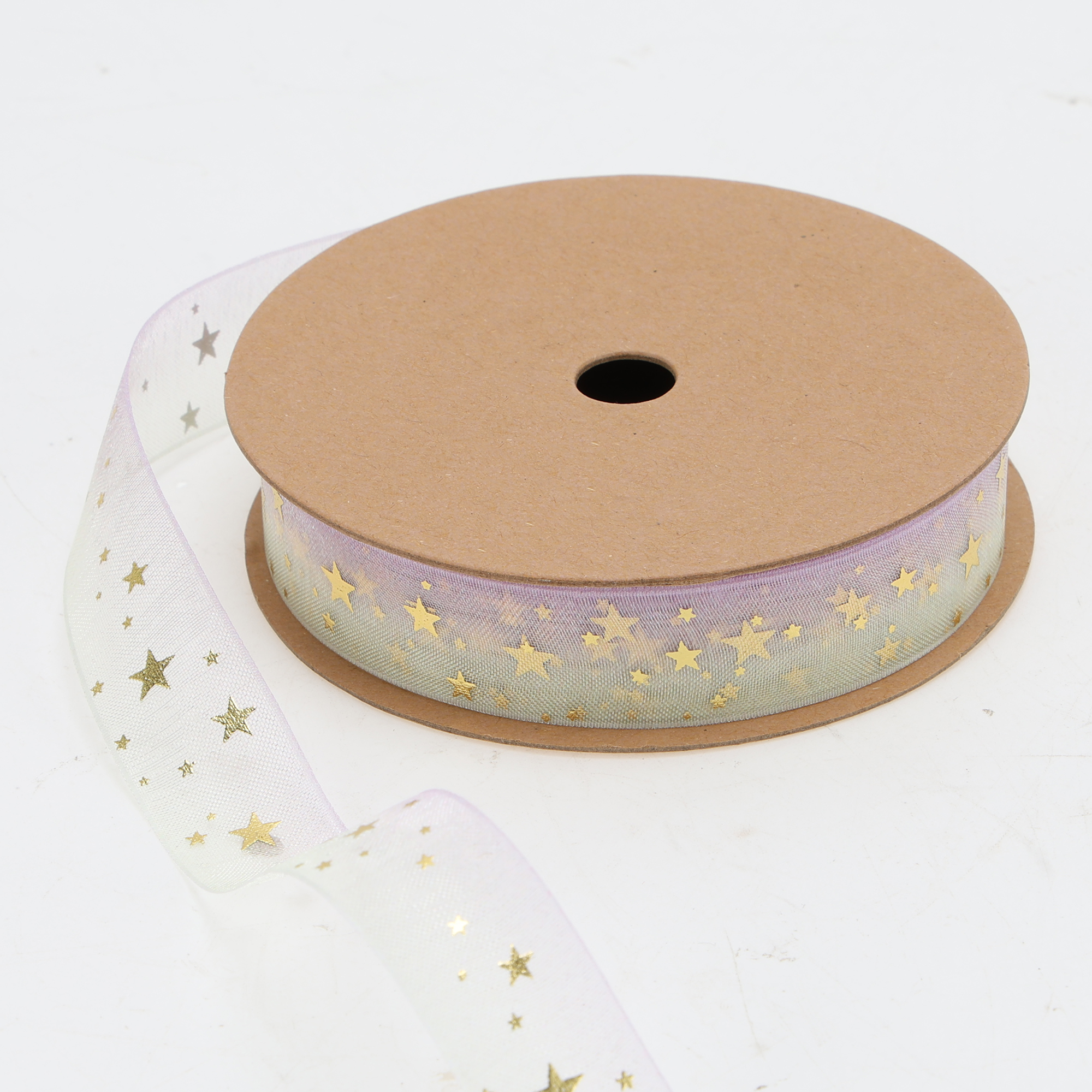 Unique Bargains Vibrant Reusable Gift Ribbon 0.63"x29.53' 1Pc [Star]