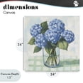 thumbnail image 4 of Stupell Industries Shabby Chic Quaint Picnic Hydrangeas Canvas Art, 24 x 24, by Petals Prints Design, 4 of 8