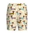 thumbnail image 2 of Lsque Dachshund Dog Mens Sleep Pajama Shorts,Short Pajama Pants, Cotton Ultra-Soft Knit-X-Large, 2 of 9
