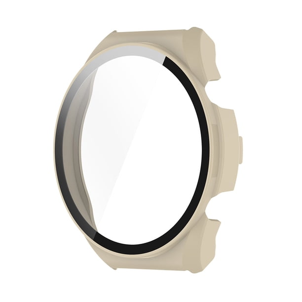 Adecuado para Xiaomi Xiaomi Watch S1 PC Integrada + Funda Protectora Vidrio Templado (blanco Marfil)