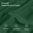 thumbnail image 3 of Ivy Union Microfiber Sheet Set - 3-Pieces - Breathable - Deep Pocket, Twin, Forest Green, 3 of 10