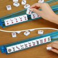 thumbnail image 3 of Juego de mahjong americano Marllifenney 166 baldosas blancas con estantes, 3 of 9