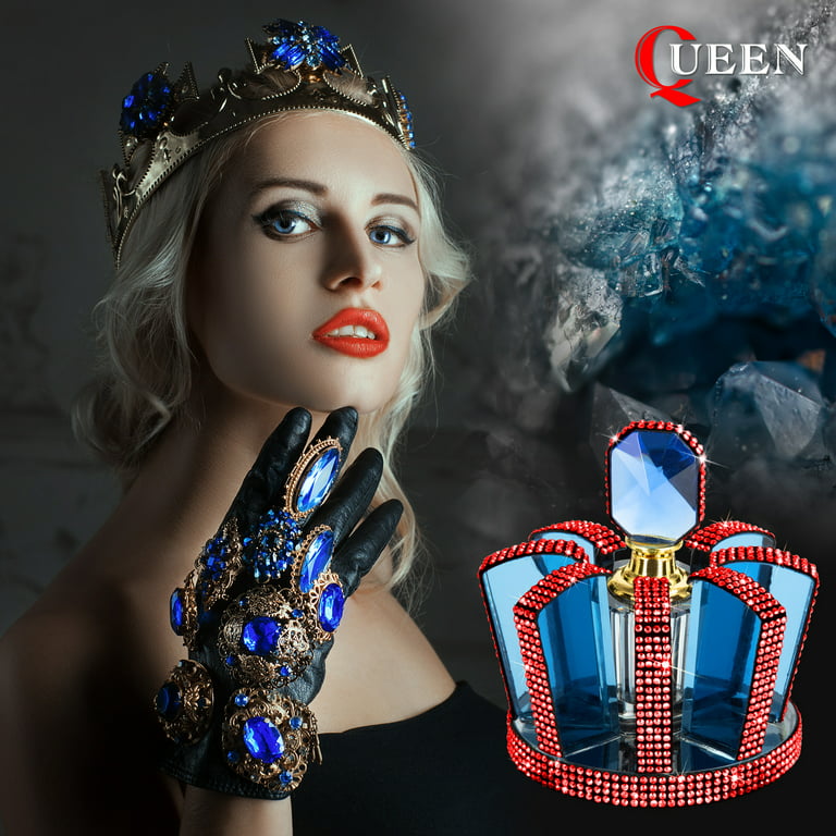 Car Air Fresheners Scents Diffuser,3D Crown Car Perfume Refillable Glass  Bottle with Crystals,Car Fresheners for Women, Bling Car Accessories for  Women – Stylish & Practical,Blue+Red 