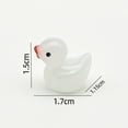 thumbnail image 5 of HomeCozy 10/20/30/40/50/100Pcs Mini Duck Figurine Glow-in-the-dark Resin Little Duck Ornament Tiny Animal Toy Miniature Statue Fairy Garden Microlandscape Desktop Decoration, 5 of 7