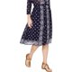 thumbnail image 1 of Michael Kors Falda Midi con Estampado de Pañuelo para Mujer, Azul, 2, 1 of 1