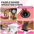 thumbnail image 5 of Santasup Blow Up Paddle Board Inflatable Paddle Board For Adults, 10ft Stand Up Paddleboard, Sup Board With Sup Accessories, Non-Slip Deck, Adjustable Paddle, Travel Backpack Wide Stance Pink, 5 of 6