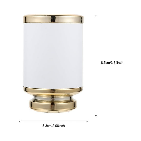 Soimiss 2Pcs White Curtain Rod End Caps Practical Decorative Accessories for Window Drapery