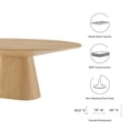 thumbnail image 4 of Modway Provision 47" Round Modern Style MDF Wood Dining Table in Oak, 4 of 6