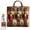 1-H-A 16x14", variant on Tote Bag for Women Lightweight Puffy Quilted Canvas Handbags Cute Flowers Pint Shoulder Top Handle Satchel for Work Travel