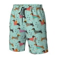 thumbnail image 5 of Naloa Christmas Dachshund Men's Beach Shorts, Surfing shorts, Swim trunks, Quick Dry Swim Trunks for Surfing Beach Fun - Small, 5 of 9